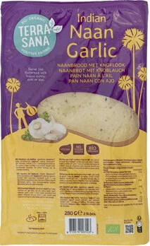 Indisches Naan Knoblauch