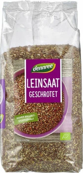 Leinsaat Geschrotet