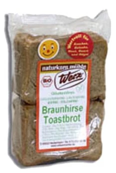 Braunhirse Toastbrot, Glutenfrei