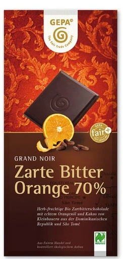 Zarte Bitter Orange 70 %